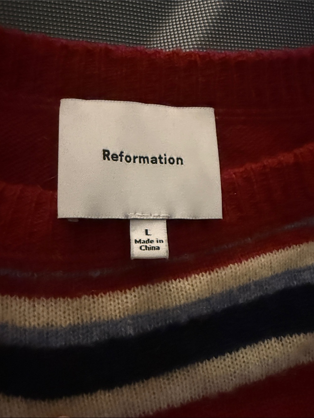 Reformation Striped Cashmere Sweater - Picture 3 of 3